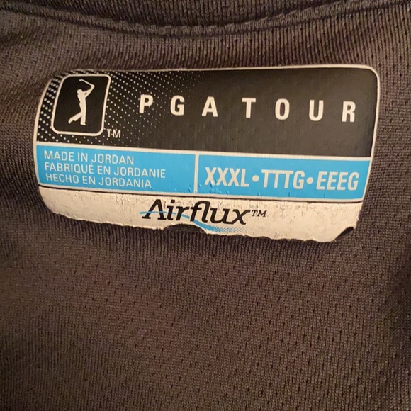 PGA Tour men’s gray Airflux polo shirt - Picture 3 of 3